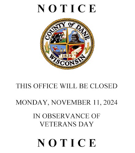 Offices Closed Sign Veterans Day 11-11-24